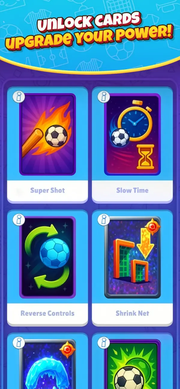 Card collection screen